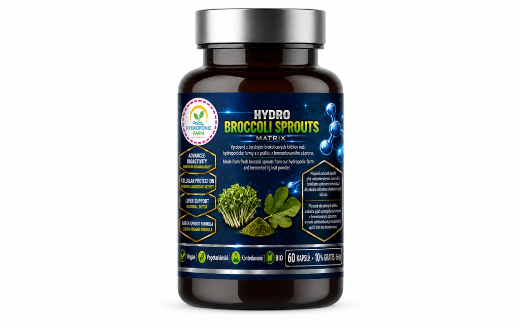 HYDRO BROCCOLI SPROUTS MATRIX 400mg, 60 KAPSÚL+10% grátis/66 KAPSÚL