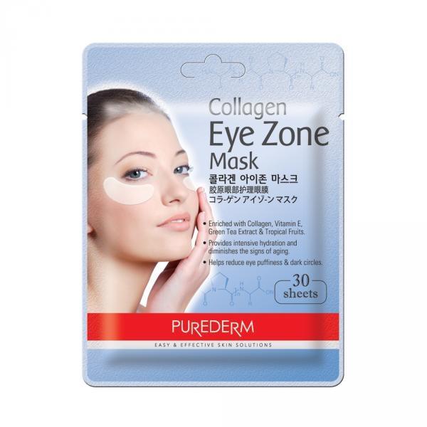 PureDerm Colagen Očná maska 15 párov s kolagénom