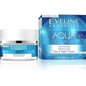 EVELINE Aqua collagen 45+ denný a nočný krém proti vráskam 50ml