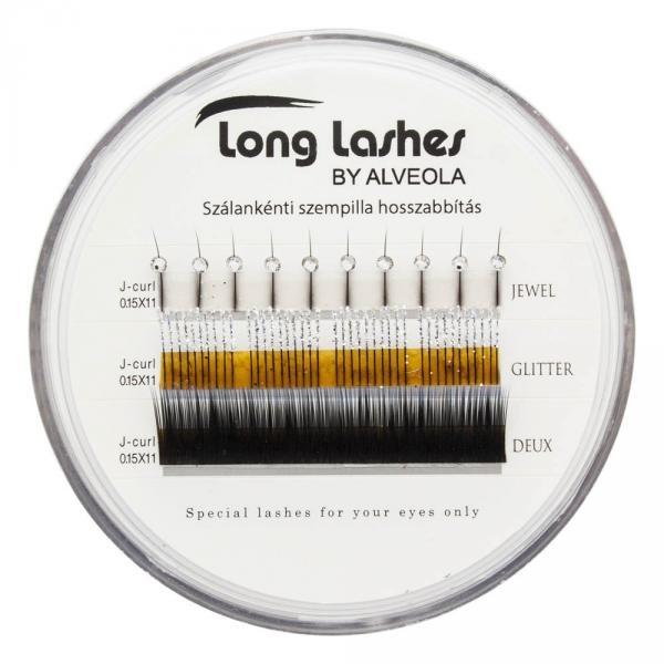 Long Lashes Riasy 0,15 x 11mm J modré dlhé ozdobný set