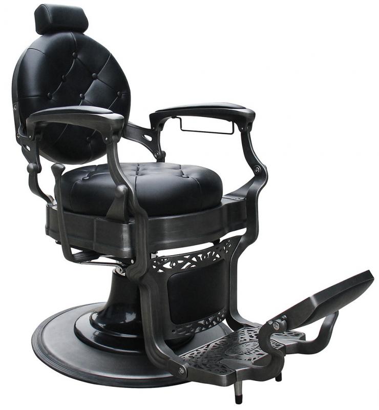Retro Barber kreslo MONET - matné čierne