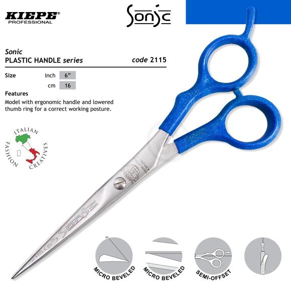 Kadernícke nožnice KIEPE Sonic Blue 2115 - 6