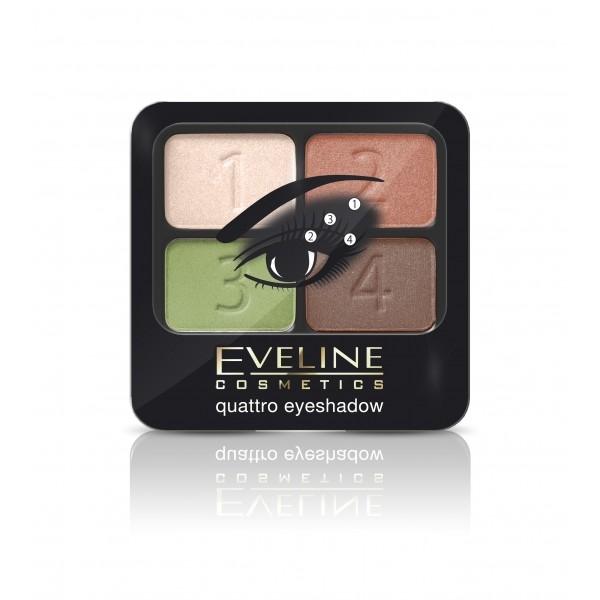 EVELINE COSMETICS Očné tiene QUATRO - 08