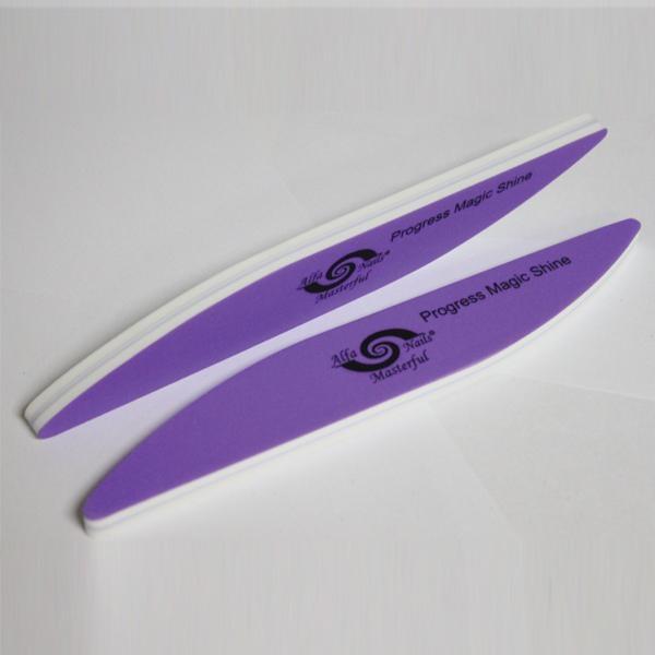 Alfa pilník na nechty obdĺžnikový s penou fialový 400/