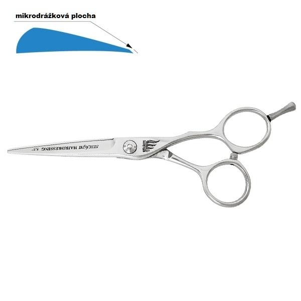 Lesklé nožnice s drážkami 11R-F 14cm 5,5"