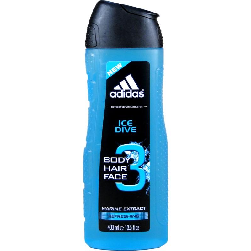 Adidas Ice Dive Men sprchový gél 3in1 400ml