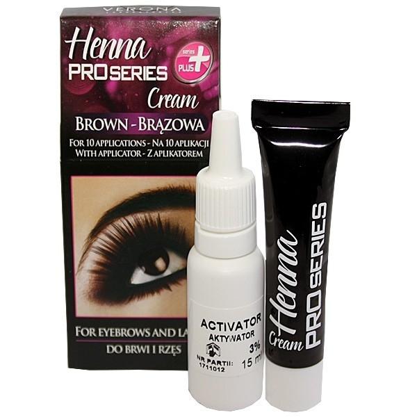 EVELINE COSMETICS Farby na riasy a obočie - HENNA Hnedá