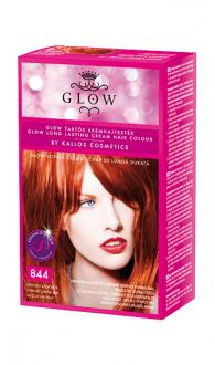 Kallos Glow farba na vlasy 844 intenzívna medená 40ml