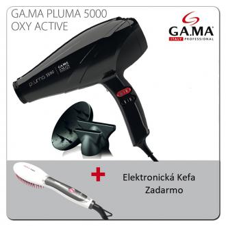 +GA.MA Fén na vlasy Pluma 5000 OXY ACTIVE + elektronická kefa zadarmo