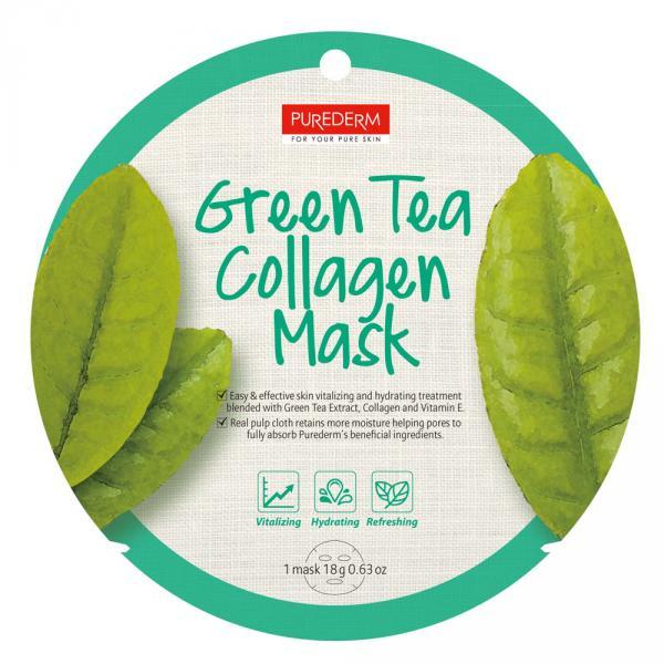 PureDerm Maska Green Tea 18g
