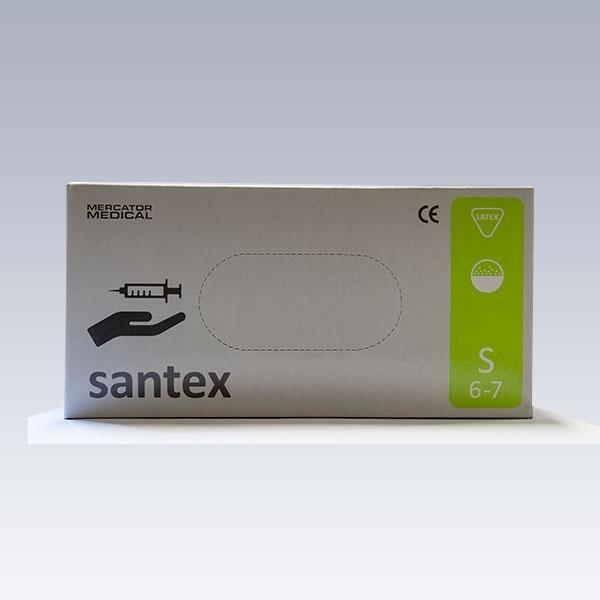 Gumené rukavice Santex-latex - S 100ks