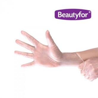 Kozmeticke Vinyl rukavice BEAUTYFOR M 100ks