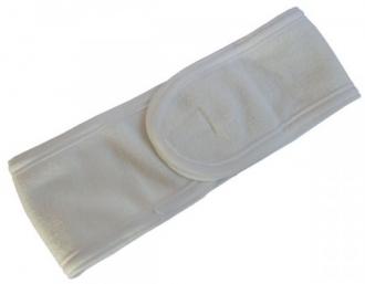 Kozmetická čelenka na suchý zips žltá
