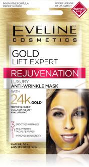 EVELINE Liftingová maska GOLD LIFT EXPERT s 24k zlatom 7ml