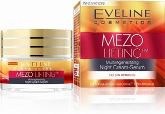 EVELINE COSMETICS Nočný MEZO krém-sérum proti vráskam 50ml