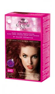 Kallos Glow farba na vlasy 660 granátovo červená 40ml