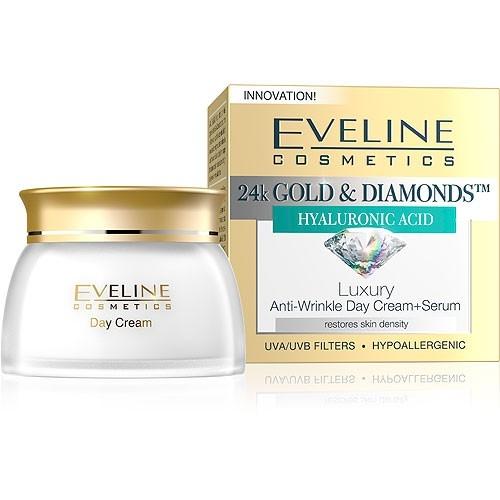 EVELINE Denný krém Gold + Diamonds + serum proti vráskam 50ml