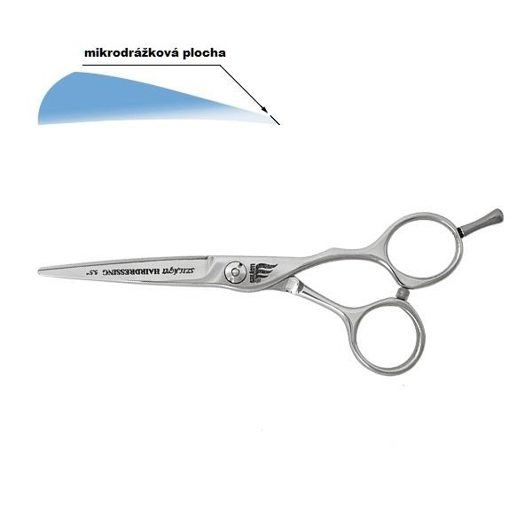 Lesklé nožnice s drážkami 10R-F 14cm - 5,5"