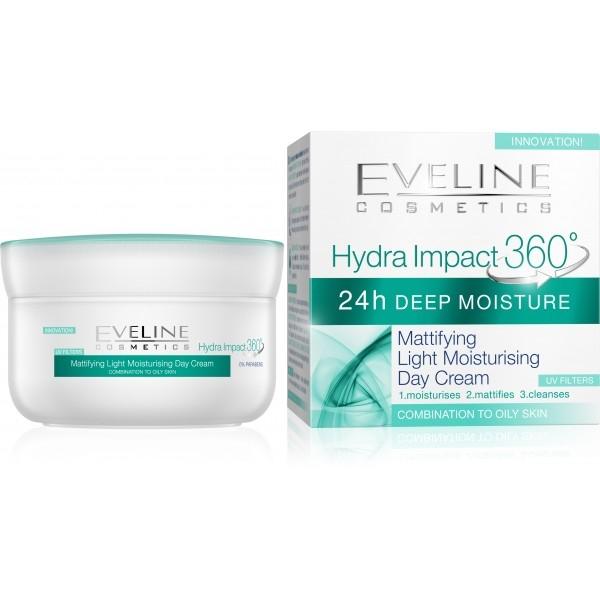 EVELINE COSMETICS HYDRA IMPACT 360 zmatňujúci denný krém 50m