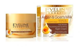 EVELINE COSMETICS Argan oil + kozie mlieko nočný krém 50ml
