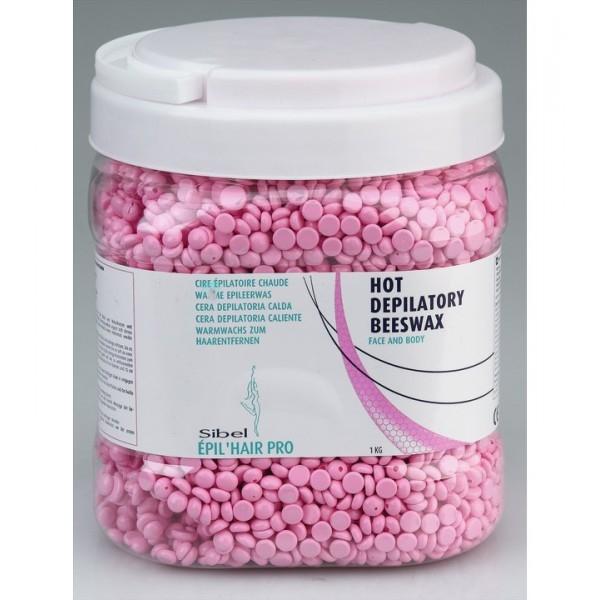 Sibel Depilačné voskové perly - ruža 1kg