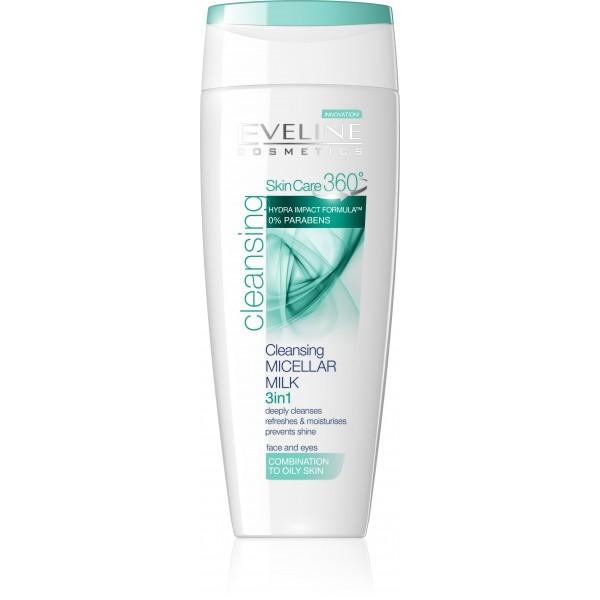 EVELINE SKIN CARE 360 HYDRA IMPACT čistiace mlieko 200ml