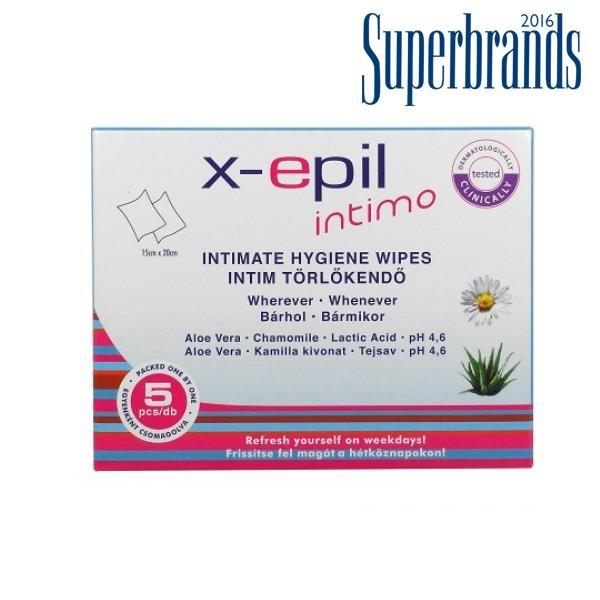 X-epil intimo intímne obrúsky 5ks